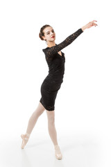 Obraz premium Young ballet dancer in elegant pose