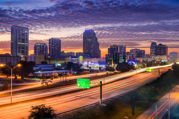 Fototapeta na wymiar Orlando Florida USA skyline
