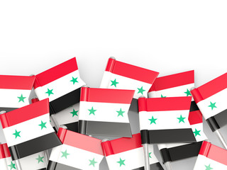 Flag pin of syria