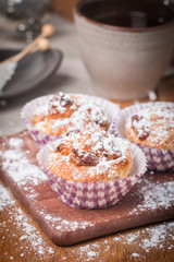 muffins with oatmeal and walnuts