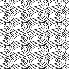 Ornamental pattern wave - 83263123