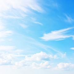 Blue sky abstract natural background