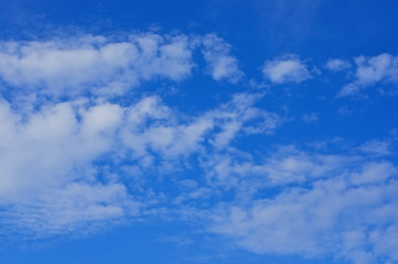 Beautiful white cloud on blue sky