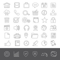 Line Icons - Web