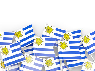 Flag pin of uruguay