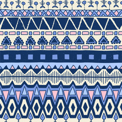 Ethnic seamless colorful pattern.