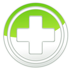 Obraz premium logo pharmacie vert et blanc 