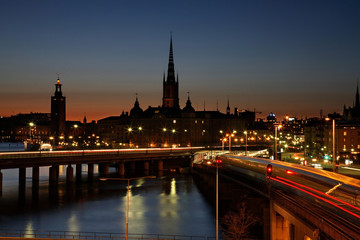 Fototapeta na wymiar Bridge in Stockholm. Sweden
