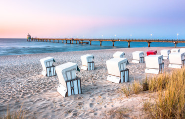 Abendstimmung Seebr&uuml;cke Zinnowitz