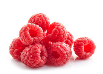 heap of fresh raspberries