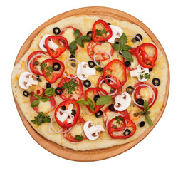 Big salami pizza
