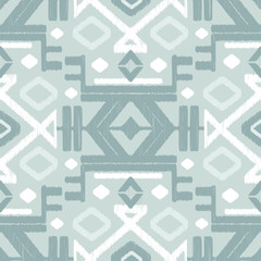 Vector silver gray ikat seamless pattern background