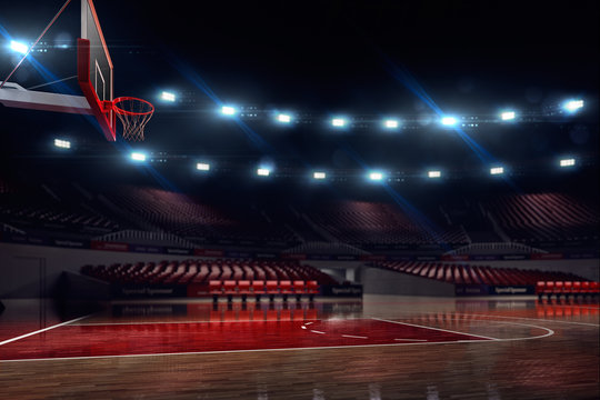 Basketball court. 