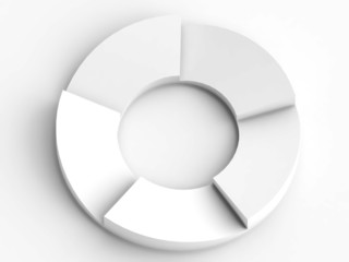 Creative circular flowchart in white background