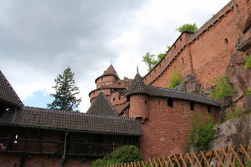 Fototapeta na wymiar Château du Haut-Koenigsbourg Alsace France 