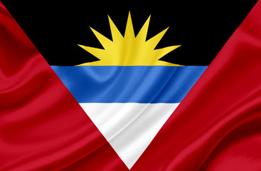Antigua and Barbuda waving flag