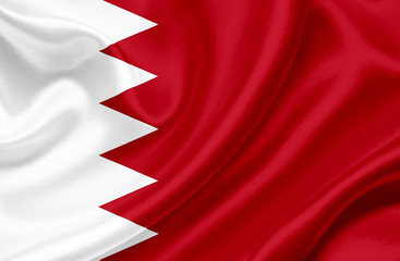 Bahrain waving flag