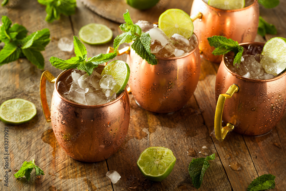 Sticker icy cold moscow mules