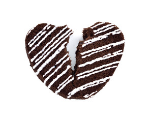  Cake Chocolate Heart shape.