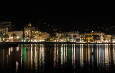 Fototapeta na wymiar Rapallo by Night
