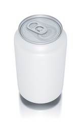 Aluminum white can