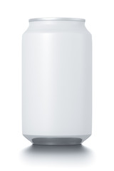 Aluminum white can