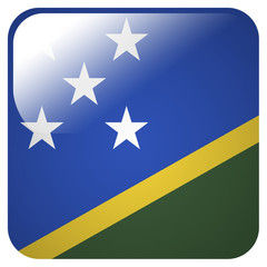 Glossy icon with flag of Solomon Islands
