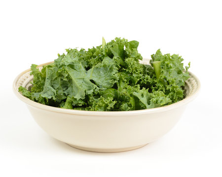 Chopped kale salad in a bowl