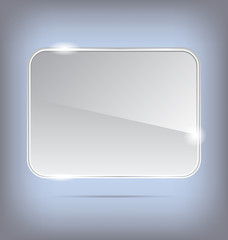 abstract transparent glass banner