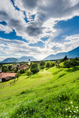 Obraz premium Wildermieming town in Austria