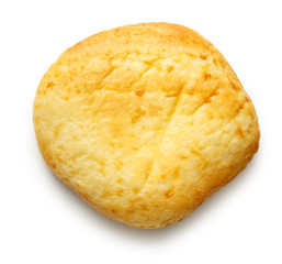Round sour cream dessert bun