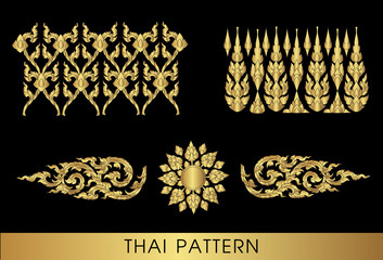 Thai art pattern vector