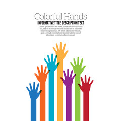 Fototapeta premium Colorful Hands
