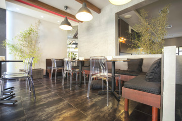 Modern cafe interior