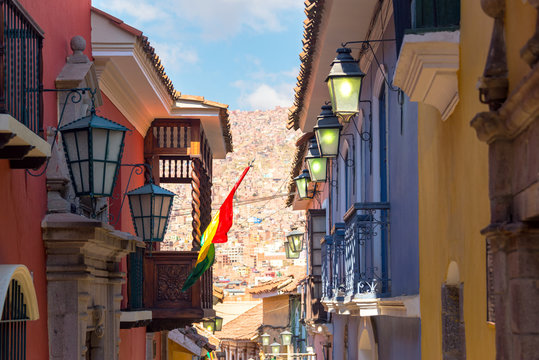 Jaen Street in La Paz, Bolivia