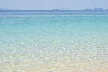 Fototapeta na wymiar Tropical sandy beach at summer.