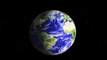 Fototapeta na wymiar planet earth in space
