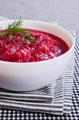The beet soup