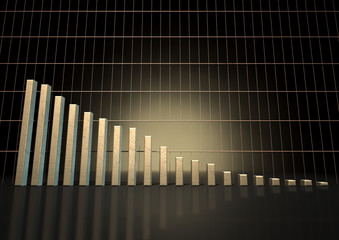 Obraz premium Bar Graph Trend