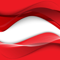 Red modern abstract lines swoosh certificate. Vector illustratio