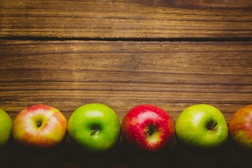 Fresh colorful apples