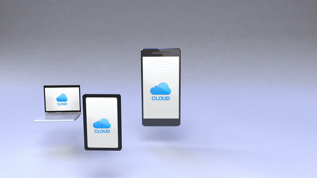 Cloud service in smartphone with ubiquitous mobile device