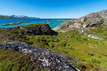 Fototapeta na wymiar Sommaroy in Troms, Norway,