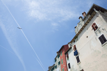 Old buildings in Rovinj