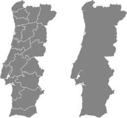 Fotobehang map of Portugal © boreala