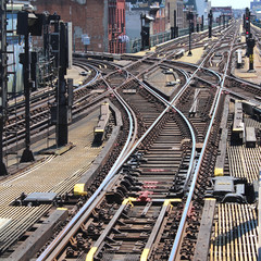 New York / Brooklyn - Aiguillage de chemin de fer