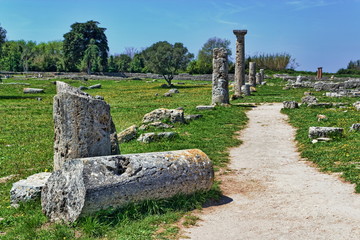 Paestum Ruinenfeld