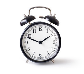 alarm clock isolated with clipping path included
