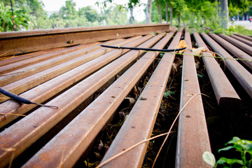 Fototapeta premium rail in thailand