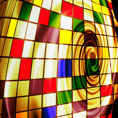 Abstract creative gold background in the style of mixed media